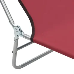 Lot de 2 chaises longues pliables