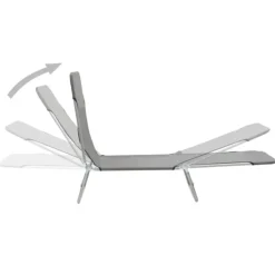Lot de 2 chaises longues pliables