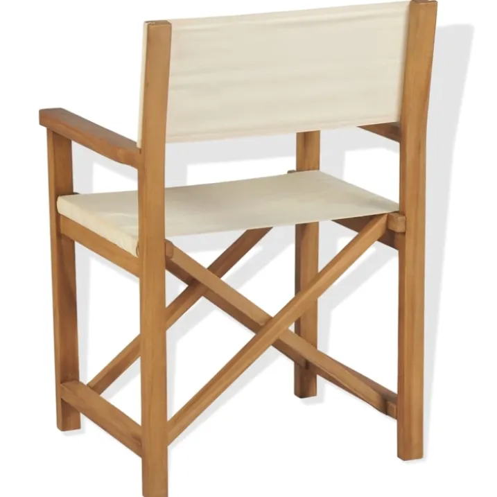 Lot de 2 chaises pliantes en Teck Saint-Tropez