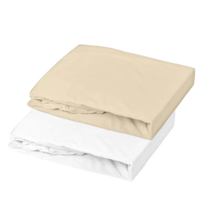 Lot de 2 draps housse en jersey