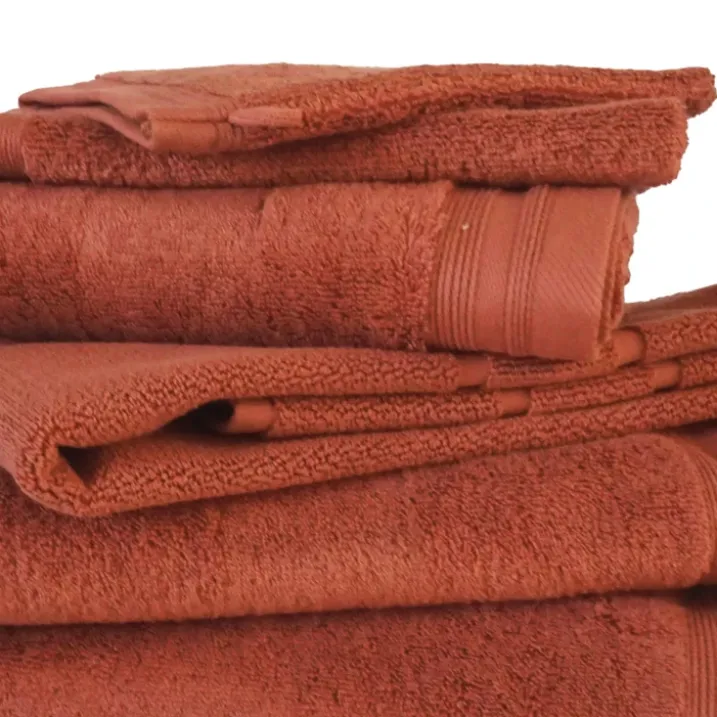Lot de 6 gants de toilette en éponge