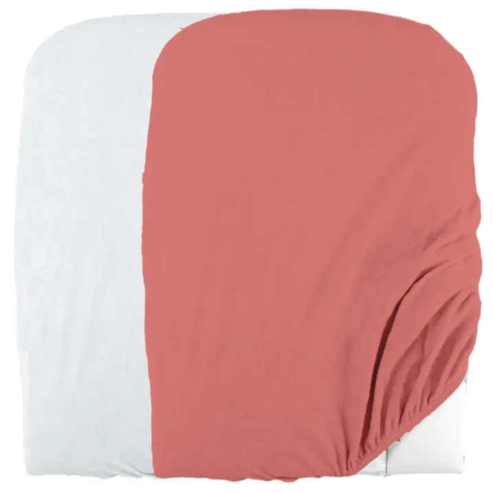 Lot de 2 housses de matelas à langer en éponge bouclette