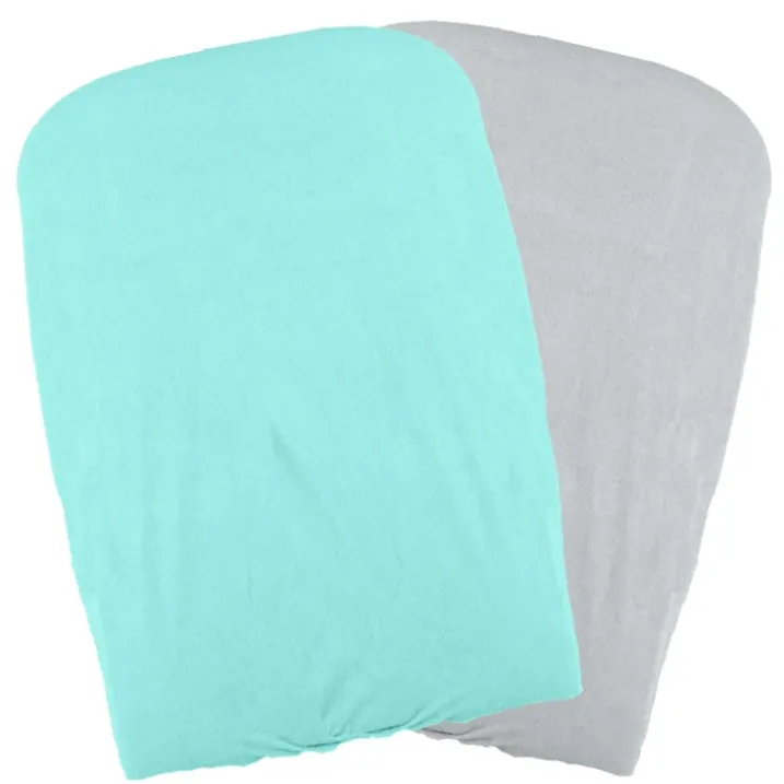 Lot de 2 housses de matelas à langer