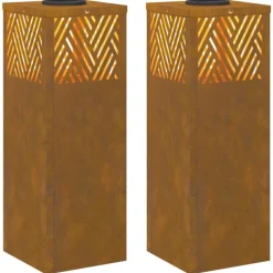 Lot de 2 lampes de chemin solaire LED extérieur