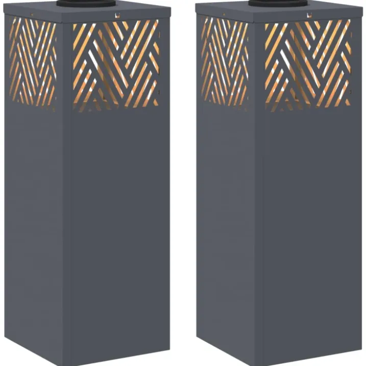 Lot de 2 lampes de chemin solaire LED extérieur
