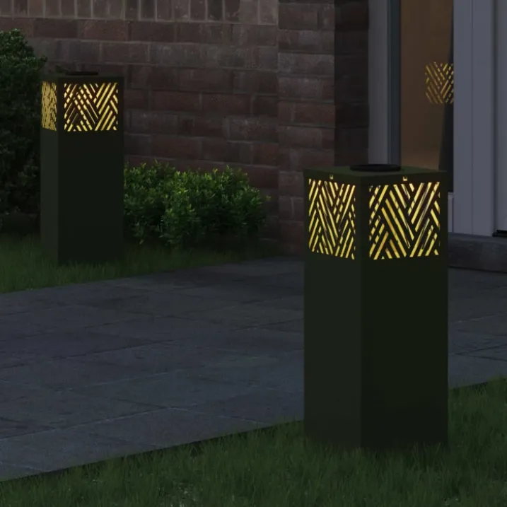 Lot de 2 lampes de chemin solaire LED extérieur