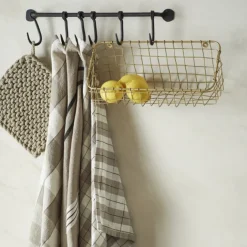 Lot de 3 paniers muraux en fil de fer