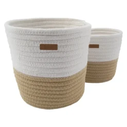 Lot de 2 panières de rangement pour bébé