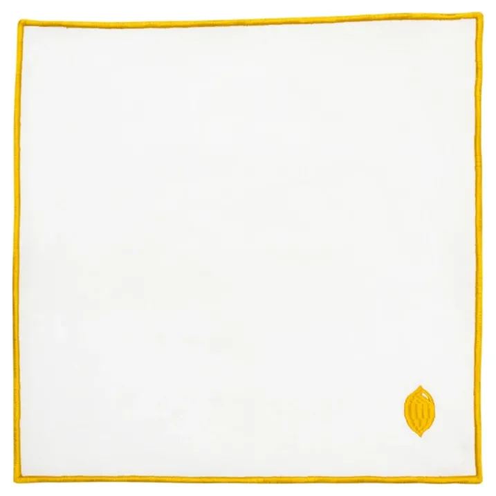 Lot de 4 serviettes de table brodées