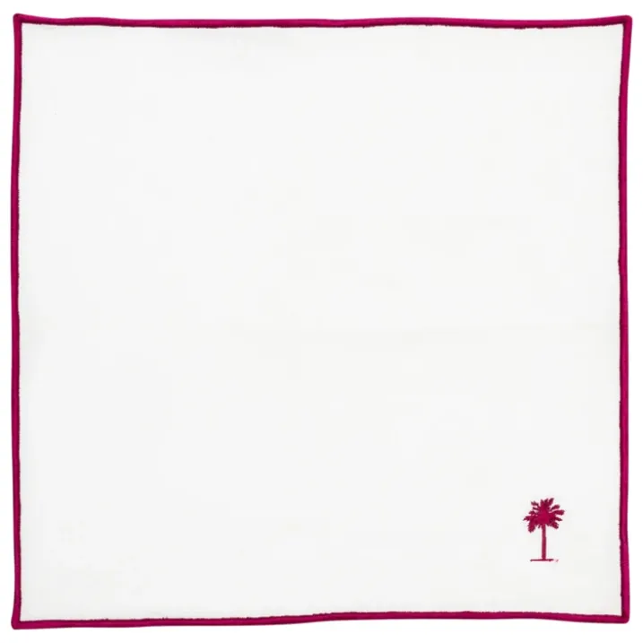 Lot de 4 serviettes de table brodées