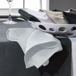 Lot de 3 serviettes de table spirale