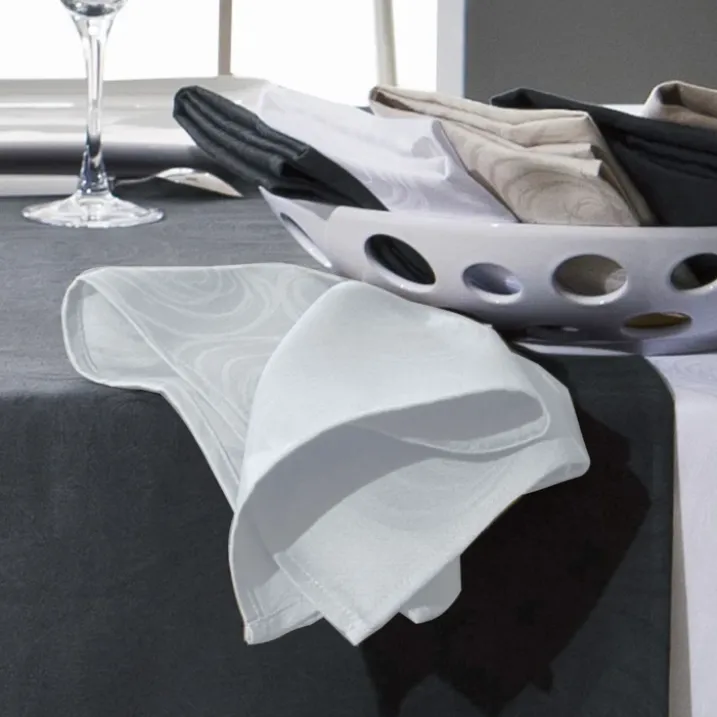 Lot de 3 serviettes de table spirale