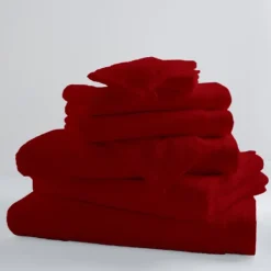Lot de 2 Serviettes Invités Unies et Colorées