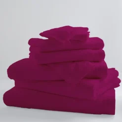 Lot de 2 Serviettes Invités Unies et Colorées