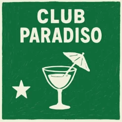 Lot de 20 serviettes papier club paradiso