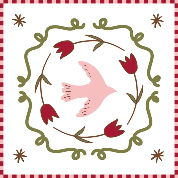 Lot de 20 serviettes papier colombe