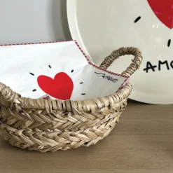 Lot de 20 serviettes papier cœur