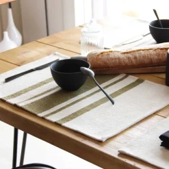 Lot de 4 Sets de table coton épais Rustique