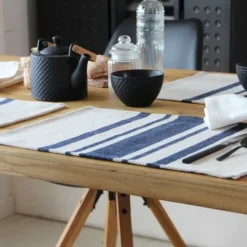 Lot de 4 Sets de table coton épais Rustique