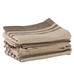 Lot de 3 torchons 100% coton lavé