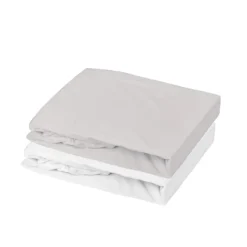 Lot 2 draps-housses extensibles coton pour lit bébé