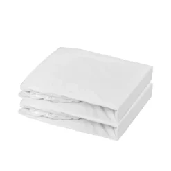 Lot 2 draps-housses extensibles coton pour lit bébé