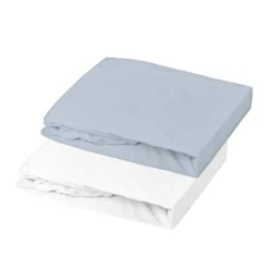 Lot 2 draps-housses extensibles coton pour lit bébé