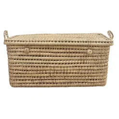 Malle de rangement feuille de palmier