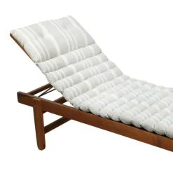 Matelas bain de soleil extérieur à rayures