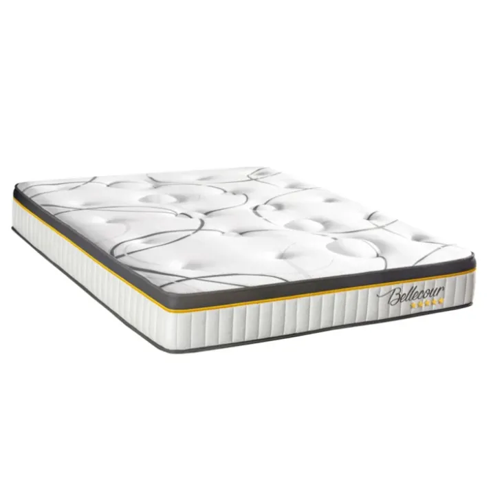 Matelas BELLECOUR ressorts ensachés & mémoire de forme - soutien ferme