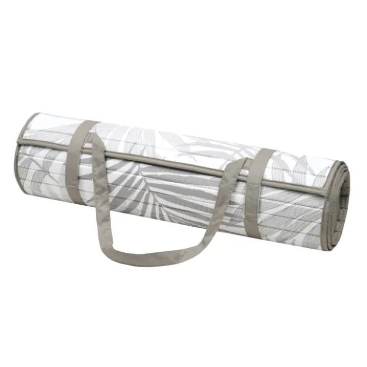 Matelas de plage avec repose-tête feuillage