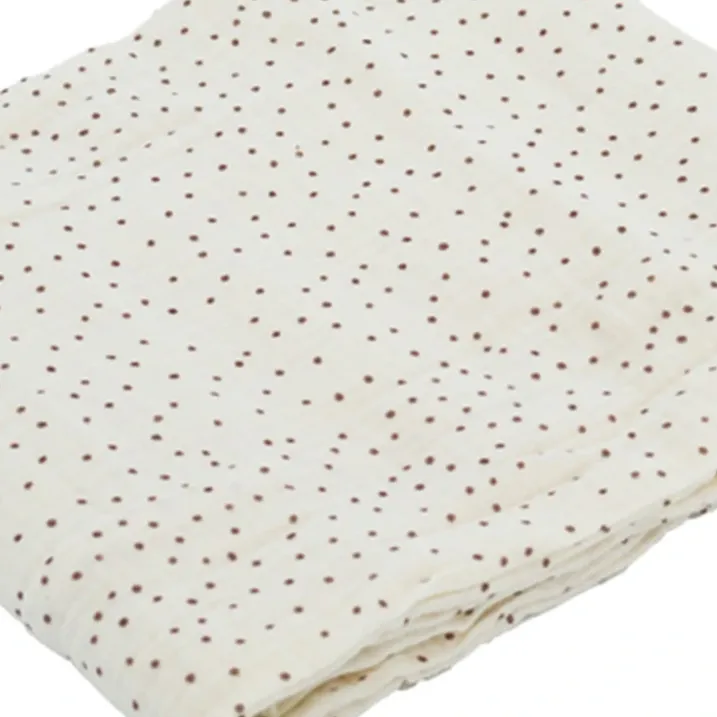 Maxi lange bébé en mousseline à pois