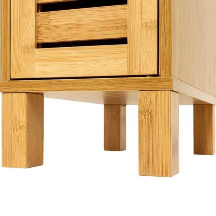 Meuble de salle de bain en bambou