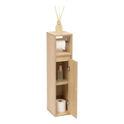 Meuble dérouleur papier toilette avec rangements intégrés