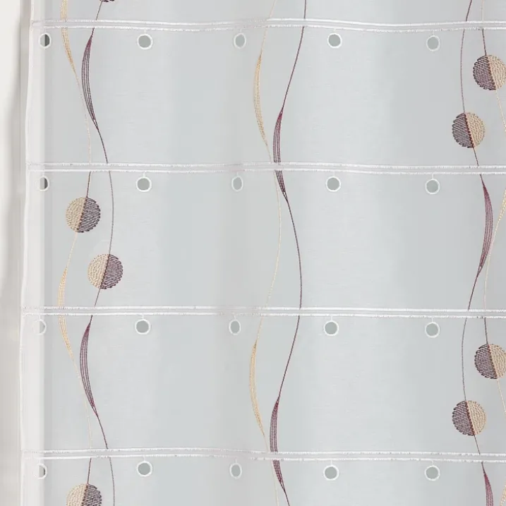 Modulable brodé avec motifs ronds et vagues