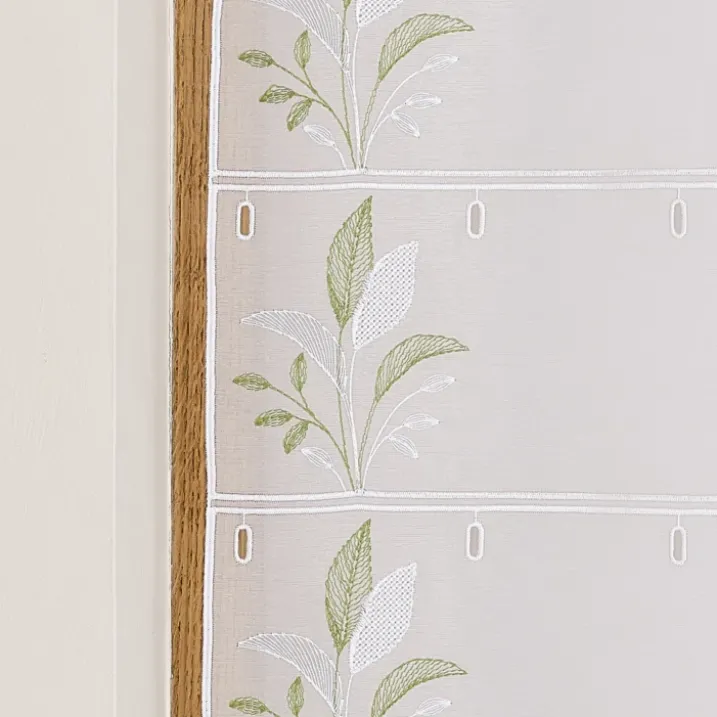 Modulable brodé à motif feuilles