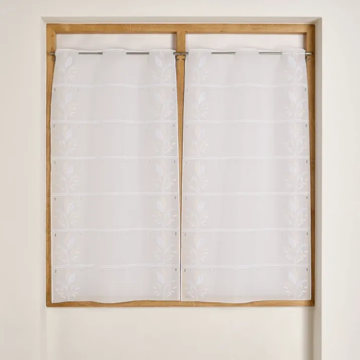 Modulable brodé à motif feuilles