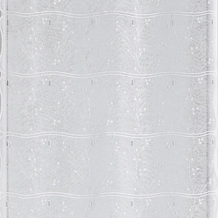 Modulable en étamine brodée motif feuille