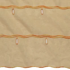 Modulable organza uni à boutonnières brodées