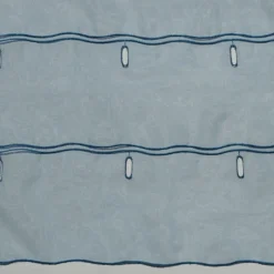 Modulable organza uni à boutonnières brodées