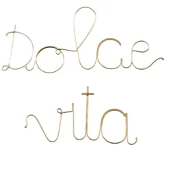 Mot fil de laiton "DOLCE VITA"