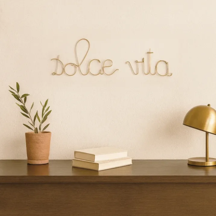 Mot fil de laiton "DOLCE VITA"