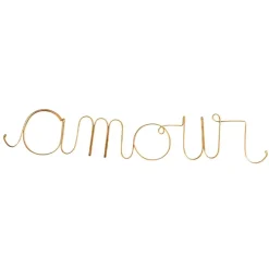 Mot fil de laiton doré "AMOUR"