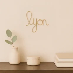 Mot fil de laiton "LYON"