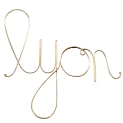 Mot fil de laiton "LYON"