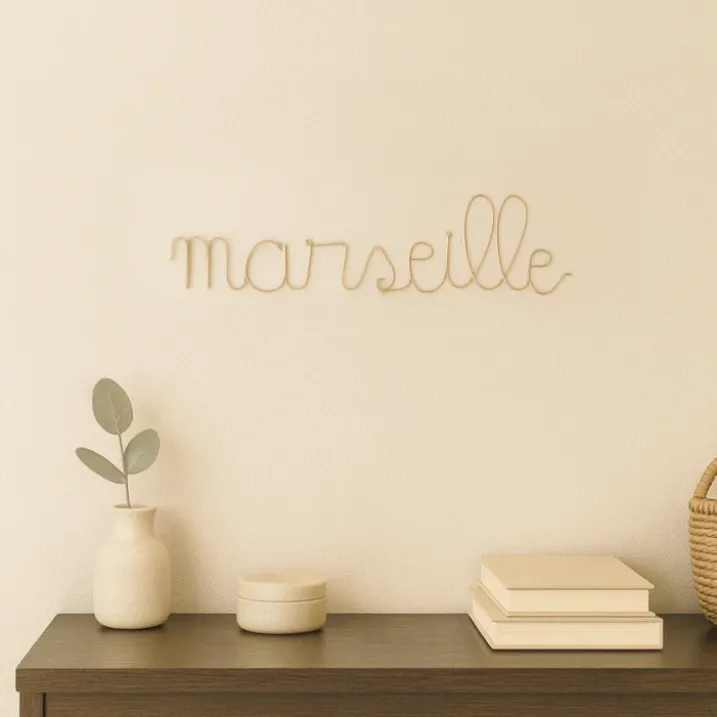 Mot fil de laiton "MARSEILLE"