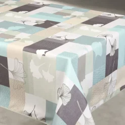 Nappe anti taches motif floral ginko