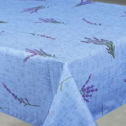 Nappe anti-tâche rectangle motif lavande