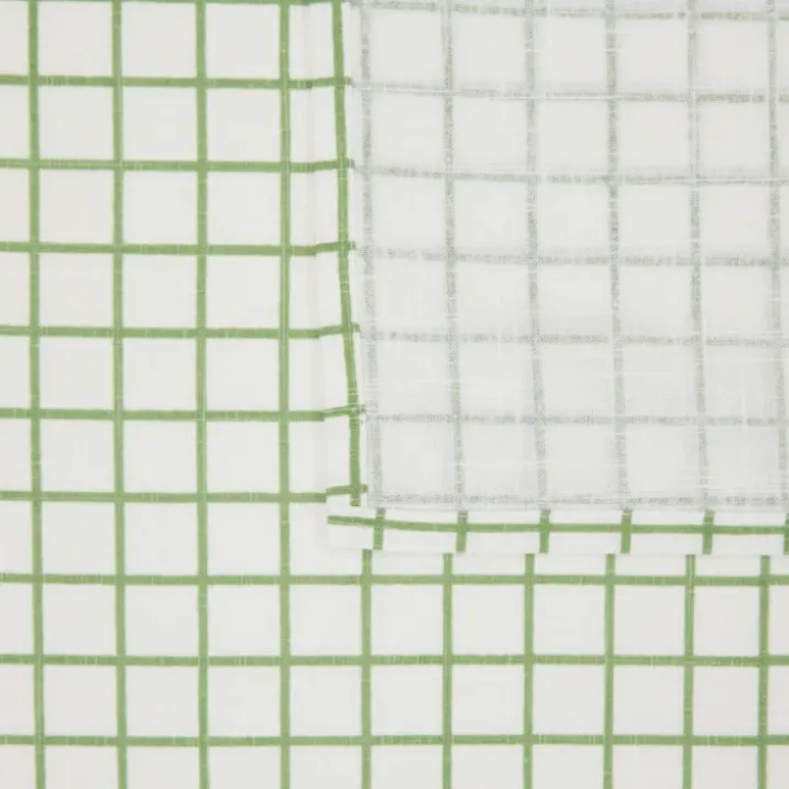 Nappe en coton carreaux traitement hydrofuge