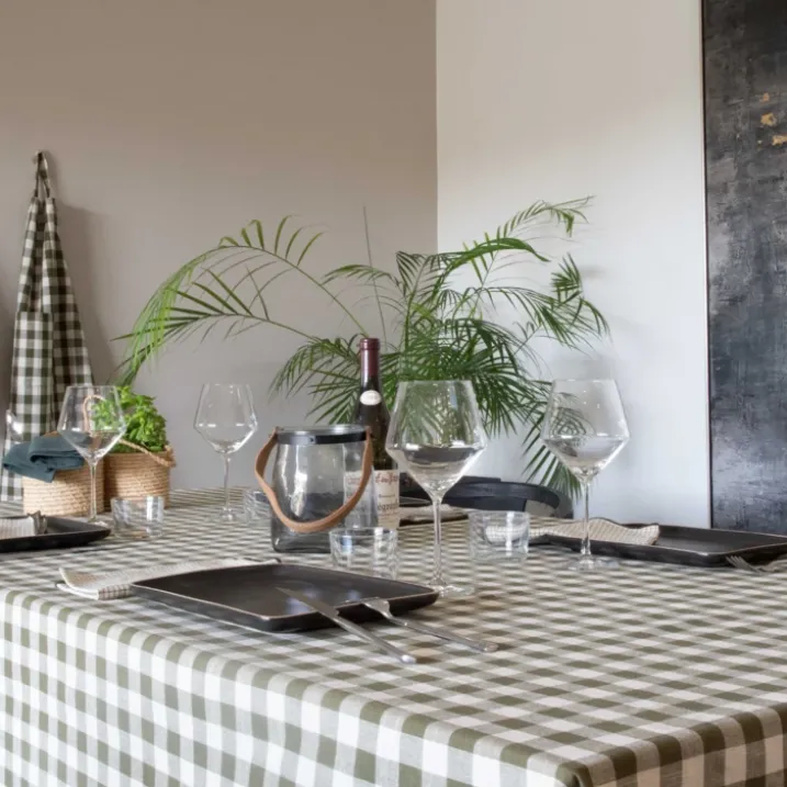 Nappe en coton vichy